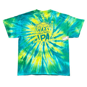 Sierra Nevada Hazy Little Thing IPA Beer Yellow Teal Tie Dye Shirt Men's X-Large